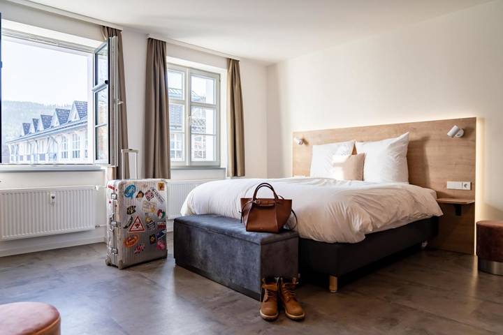 Hôtel pour 4 personnes, avec terrasse et sauna, animaux acceptés