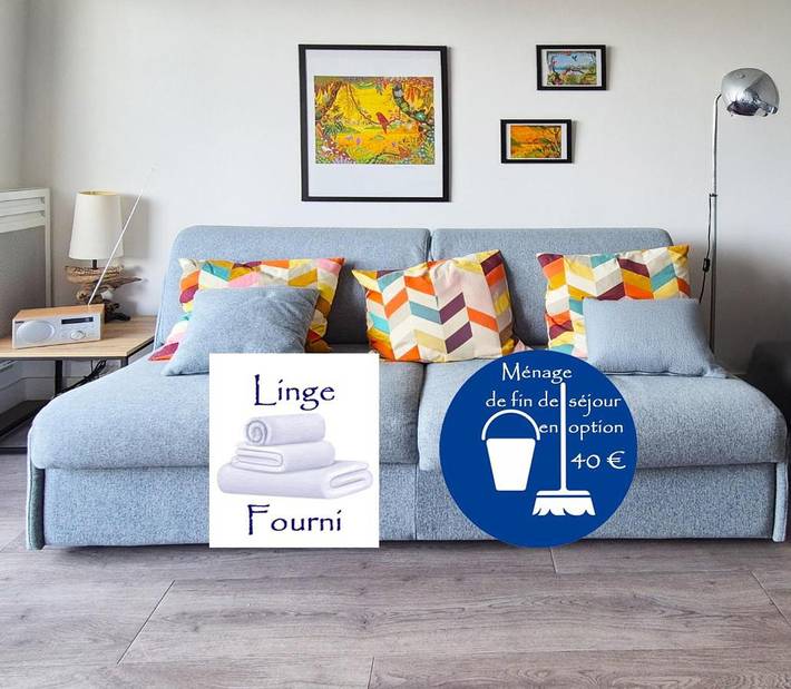 Gîte pour 2 personnes, avec vue et balcon dans Plage de Port-Lin - 2