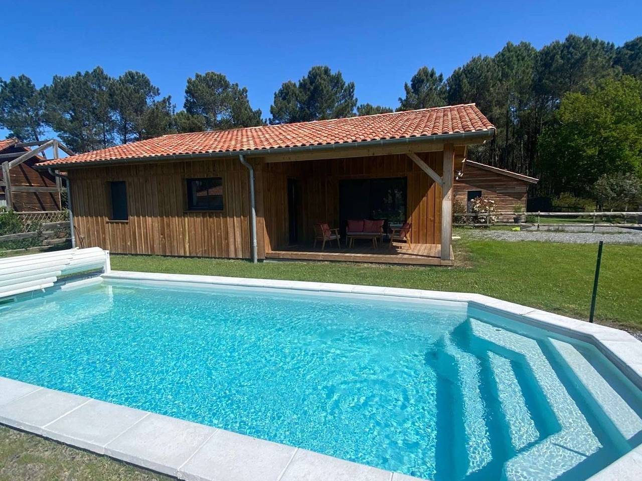 Villa avec piscine, Wifi - 8 pers. in Vielle-Saint-Girons, Côte d’Argent