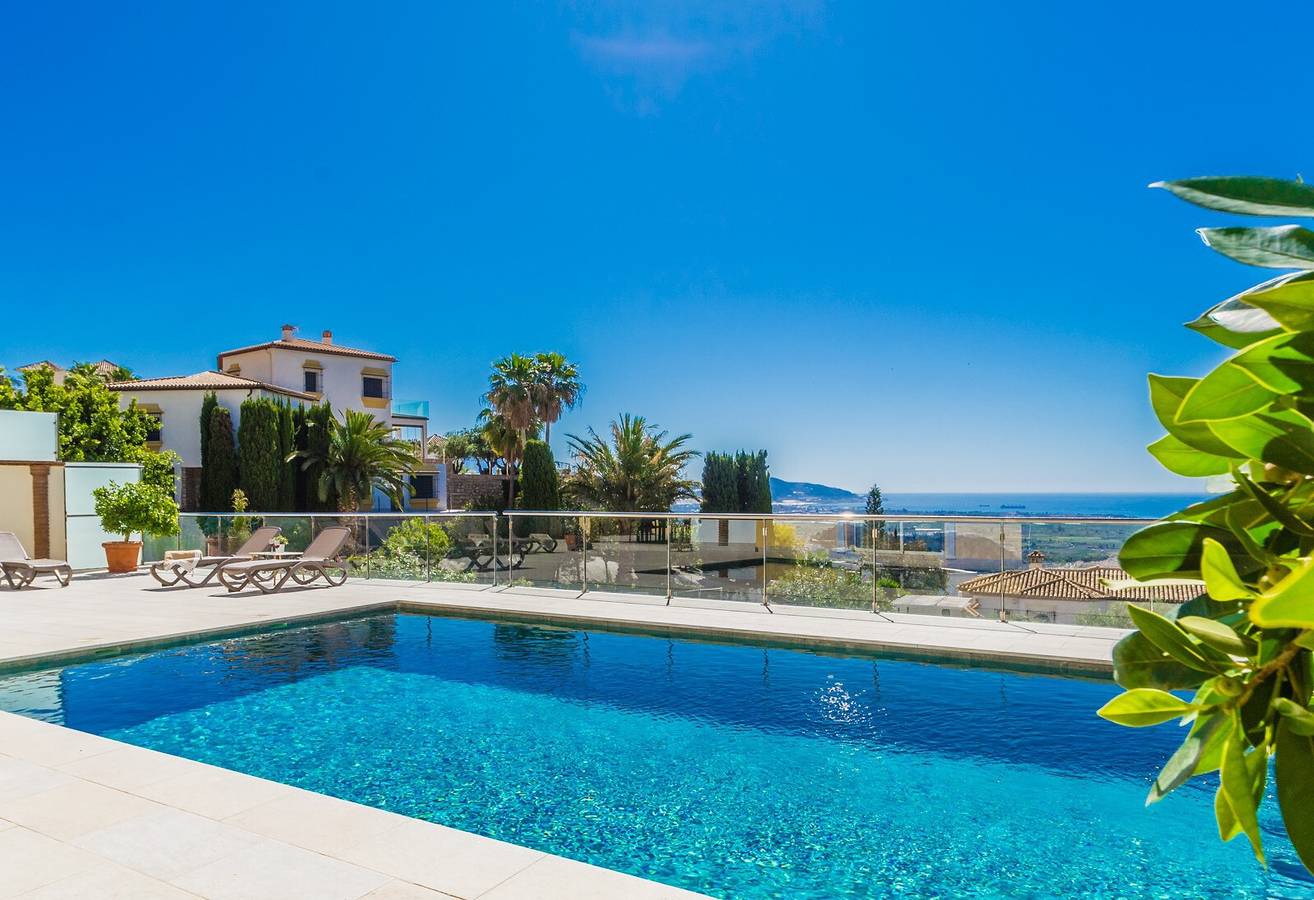 Villa "Buena Vista" mit Meerblick, privatem Pool & Wlan in Monte de los Almendros, Salobreña