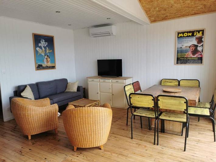 Ferienhaus mit Meerblick für 8 Personen, mit Ausblick und Balkon, kinderfreundlich