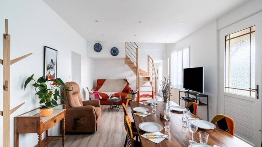 Appartement de vacances pour 7 personnes, avec jardin