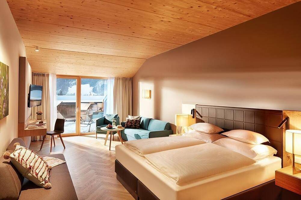 Doppelzimmer Panorama - Hotel Die Wälderin in Mellau, Bregenzerwoud