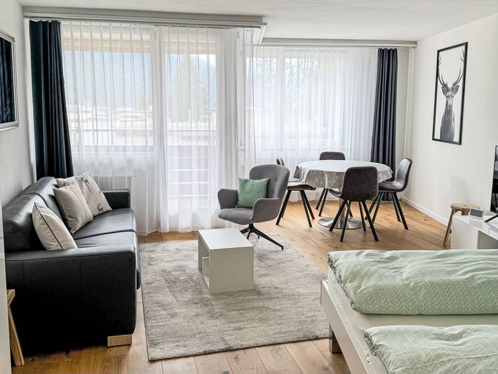 Ferienwohnung für 2 Personen, mit Ausblick und Sauna sowie Balkon in Davos - 2