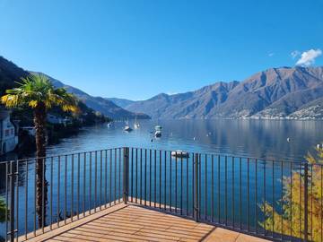 Ferienwohnung für 4 Personen, mit Seeblick und Terrasse in Gambarogno