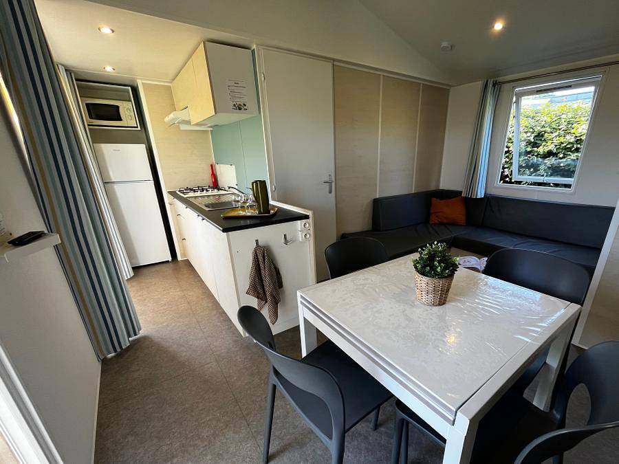 Camping Sunêlia la Baie de Saint Pol - Mobilheim 6 personen - Prestige - 3 Schlafzimmer - 34m² in Saint-Pol-de-Léon, Ceinture Dorée