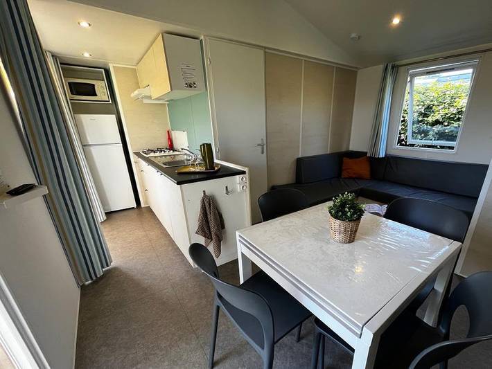 Camping Sunêlia la Baie de Saint Pol - Mobilheim 6 personen - Prestige - 3 Schlafzimmer - 34m² in Saint-Pol-de-Léon, Ceinture Dorée
