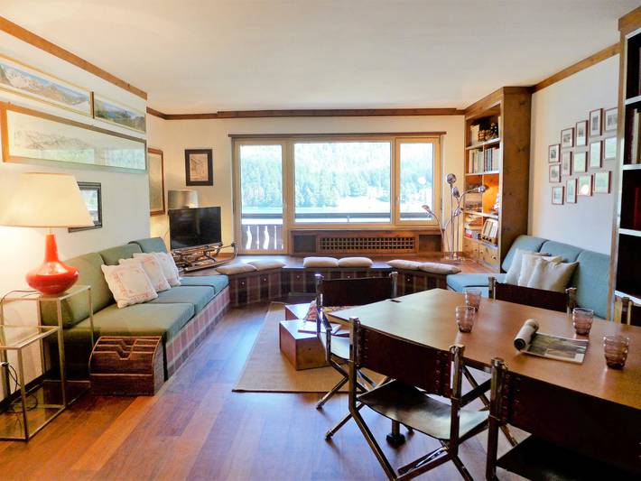 Ferienwohnung für 8 Personen, mit Balkon und Seeblick in St. Moritz