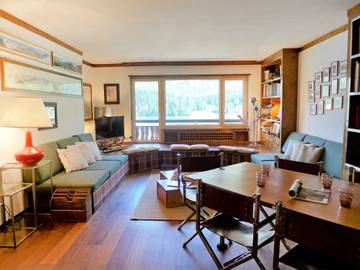 Ferienwohnung für 8 Personen, mit Balkon und Seeblick in St. Moritz