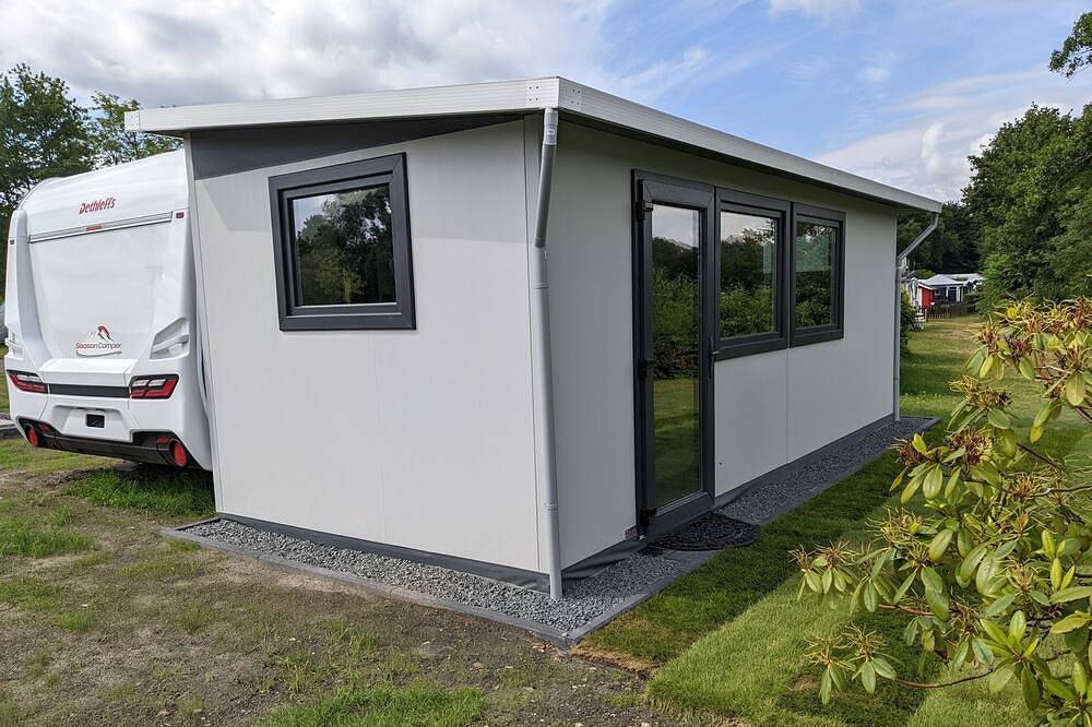 Wohnwagen für 5 Gäste mit 30m² in Wurster Nordseeküste in Kransburger See, Midlum (Cuxhaven)