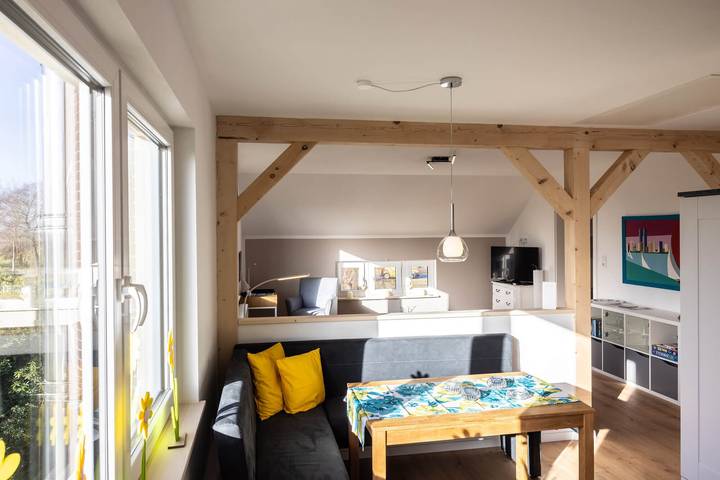 Hel lejlighed, Apartment 'Großes Mehr' with Wi-Fi in Wiegboldsbur, Südbrookmerland
