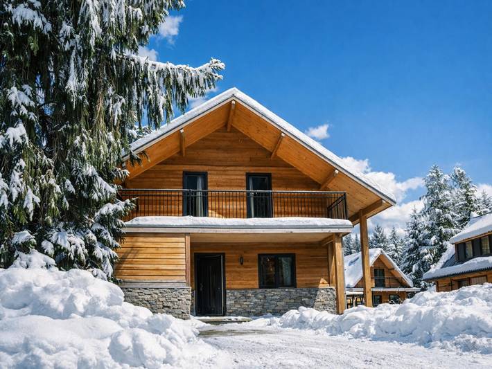 Chalet für 6 Personen, mit Sauna und Garten sowie Balkon, mit Haustier - 1
