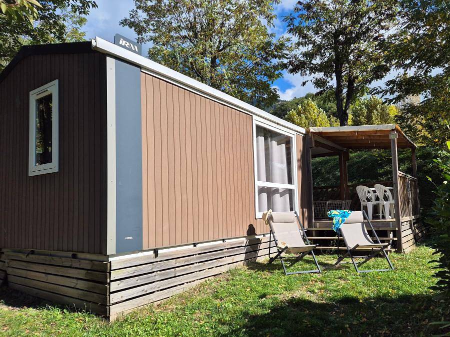 Camping De Savel - Mobile home 4 persons - Loggia in Mayres-Savel, Vercors