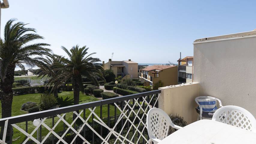Appartement de vacances pour 6 personnes, avec Balcon et Piscine