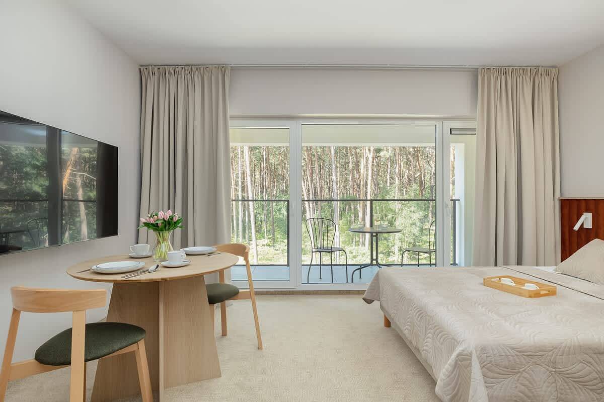 Ganzes Studio, Studio für 2 Personen mit Balkon/Terrasse in Łukęcin, Polnische Ostsee