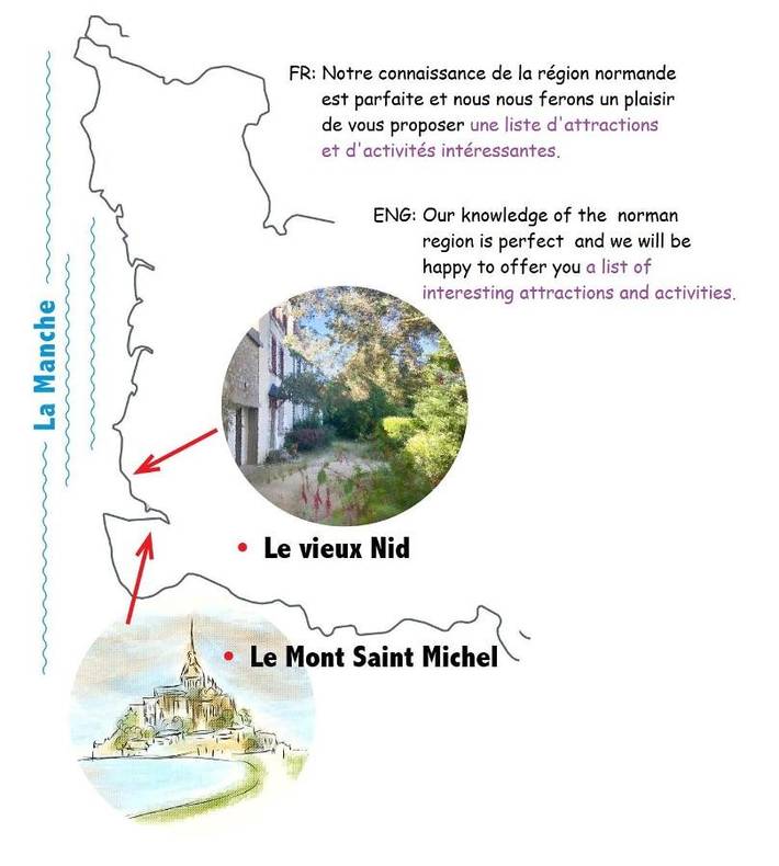 Location de vacances pour 2 personnes, avec jardin et vue à Carolles - 4