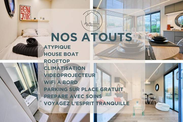 Bateau pour 4 personnes, avec Terrasse ainsi que Vue sur le lac et Vue dans Hauts-de-France - 2