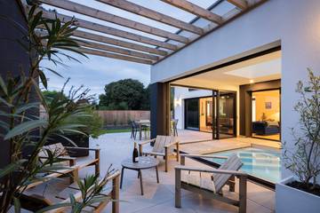 Cottage pour 8 personnes, avec jardin et terrasse, animaux acceptés dans Plage Kermor