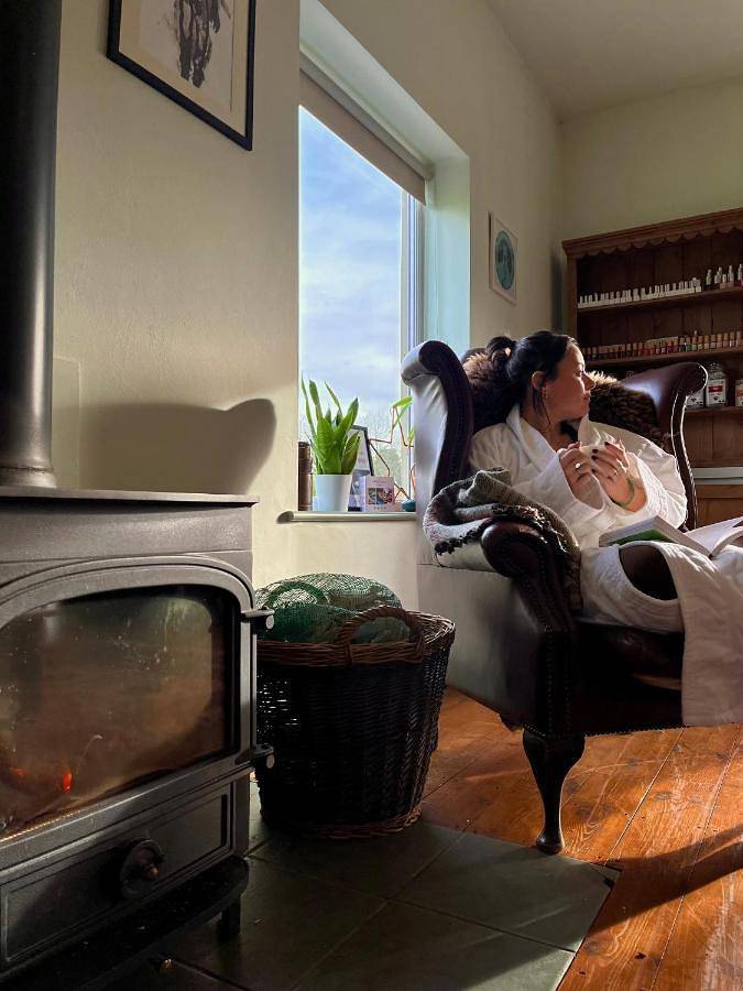 Station pour 2 personnes, avec piscine et vue ainsi que sauna et jardin à Glastonbury - 4