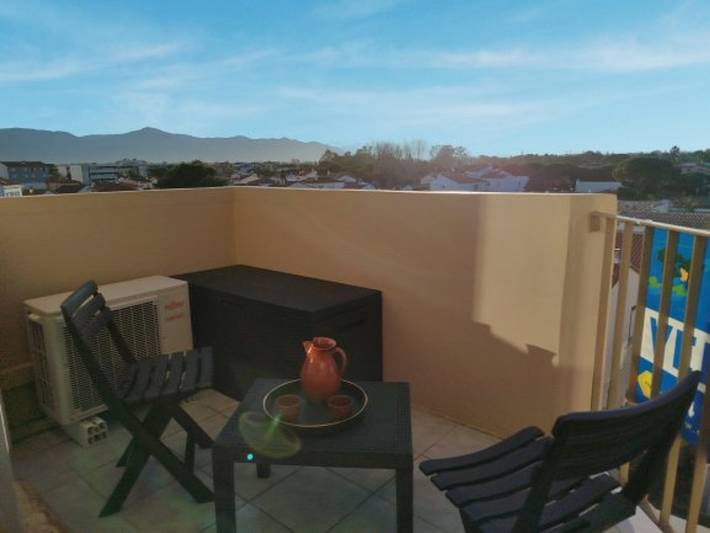 Gîte pour 4 personnes, avec terrasse dans Plage Maillol