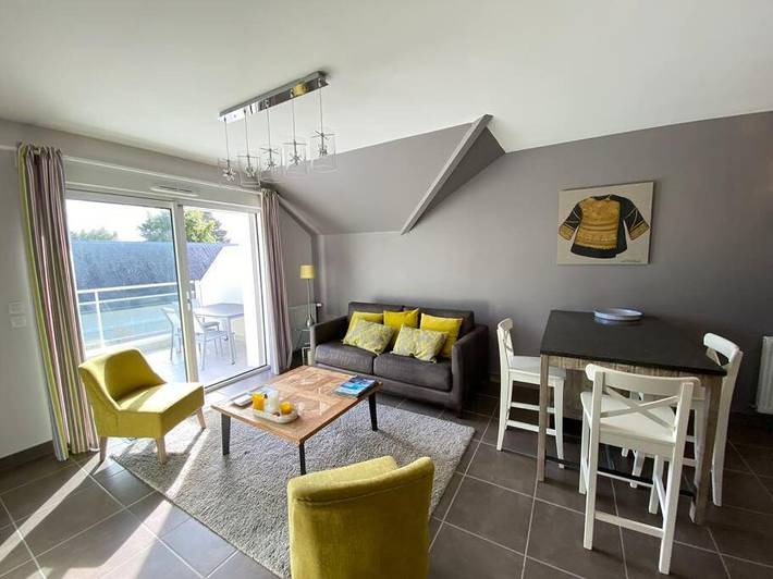 Gîte pour 3 personnes, avec terrasse dans Plage du Letty