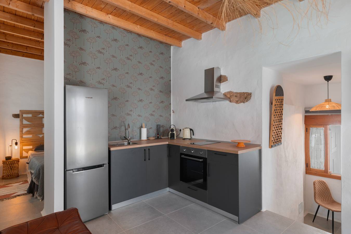 Ganze Wohnung, Ferienwohnung 'Haría' mit Bergblick, Gemeinschaftspool und Wlan in Tabayesco, Haría