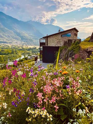 Cottage pour 2 personnes, avec jardin et vue à Sondrio