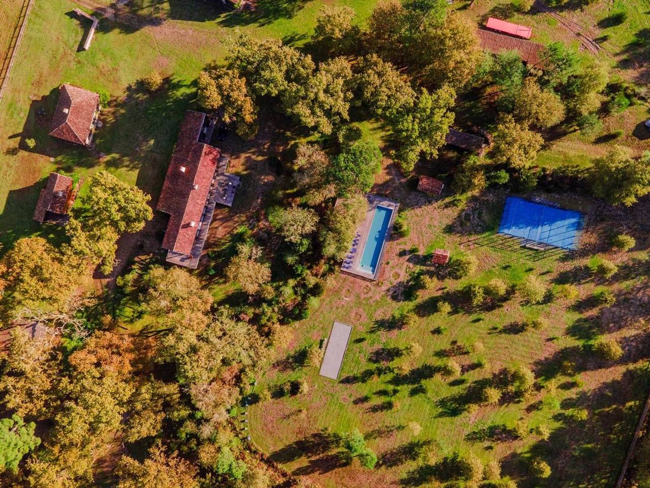 Domaine de Coursat mit beheiztem Pool und Luxusservice für 16 Personen in Castets, Dax und Umgebung