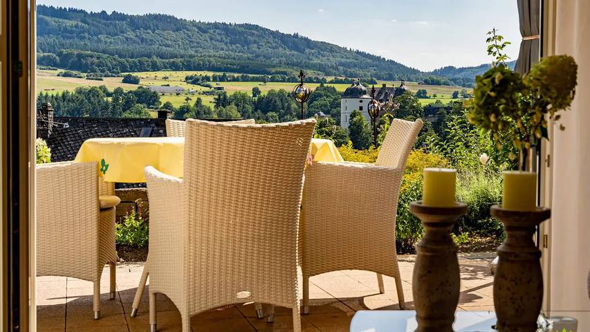 Ferienwohnung für 3 Personen, mit Garten