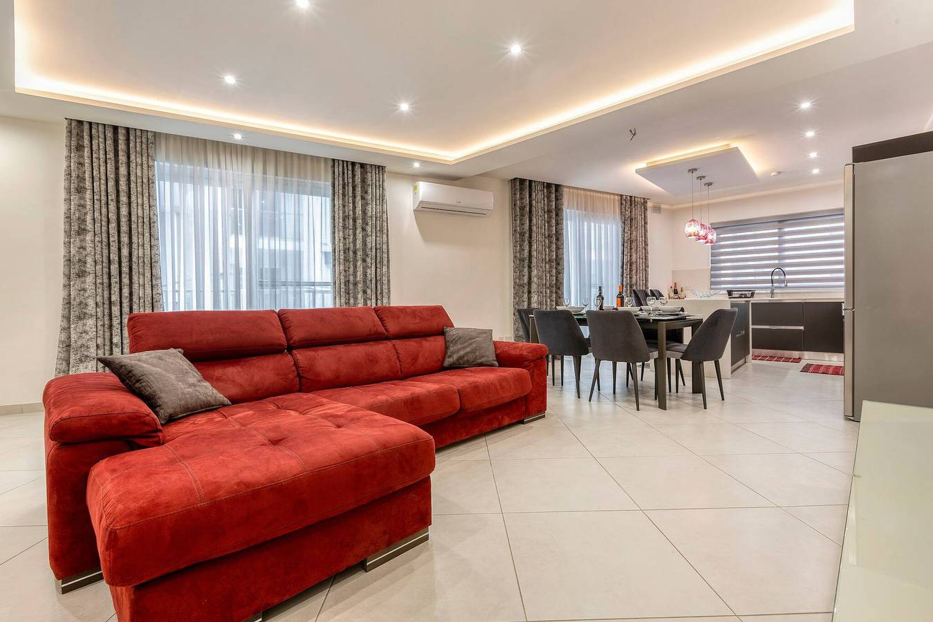 Ganze Wohnung, Luxuriöses und gemütliches 3-Zimmer-Appartement in Gzira, in der Nähe von Sliema und St. Julian's zu Fuß erreichbar in Gzira, Insel Malta