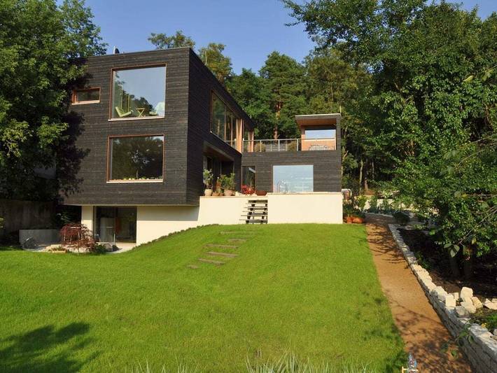 Ferienhaus für 4 Personen, mit Terrasse und Garten sowie Pool und Sauna in Baumkronenpfad Beelitz-Heilstätten