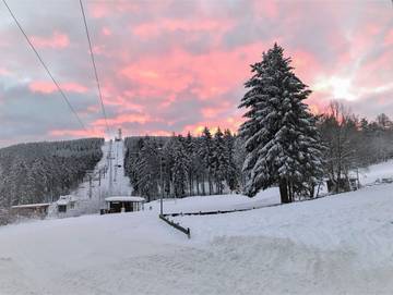 Hütte für 3 Personen, mit Balkon, kinderfreundlich im Harz
