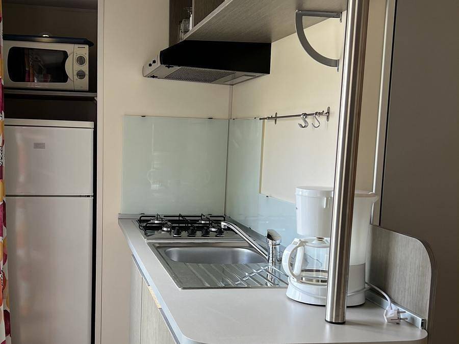 Camping La Pointe du Médoc - Mobilhome 6 personnes - Comfort | 3 Ch. | 6 Pers. | Terrasse surélévée non couverte in Le Verdon-sur-Mer, Région de Lesparre-Médoc