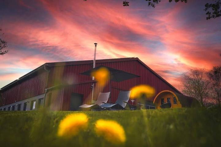 Ferienhaus für 4 Personen, mit Terrasse und Garten sowie Sauna in Rot am See