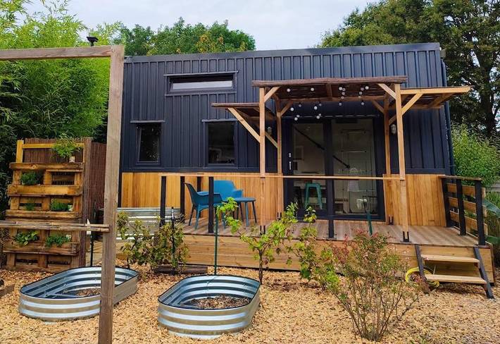 Maison de vacances pour 2 personnes, avec jardin et sauna ainsi que terrasse et jacuzzi