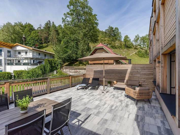 Ferienhaus für 4 Personen, mit Balkon und Pool sowie Sauna in Österreich