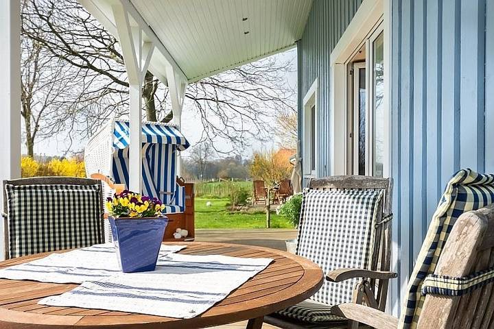 Ferienwohnung für 2 Personen, mit Sauna und Terrasse sowie Garten, mit Haustier in Langholz