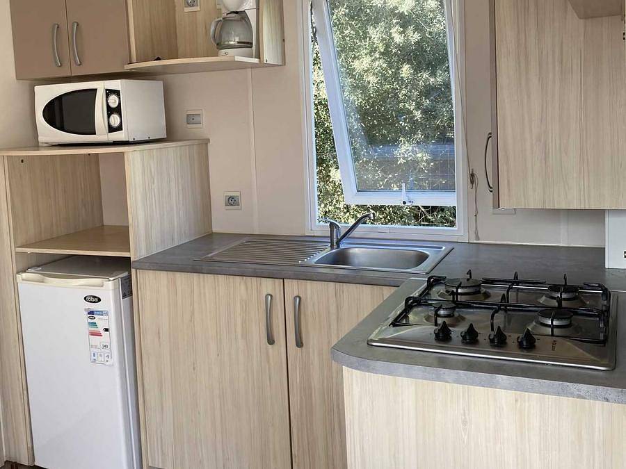 Camping les Sables d'argent - Mobilhome 8 personnes - Grand Large S 30m² / 3 chambres - terrasse couverte in Soulac-sur-Mer, Région de Lesparre-Médoc
