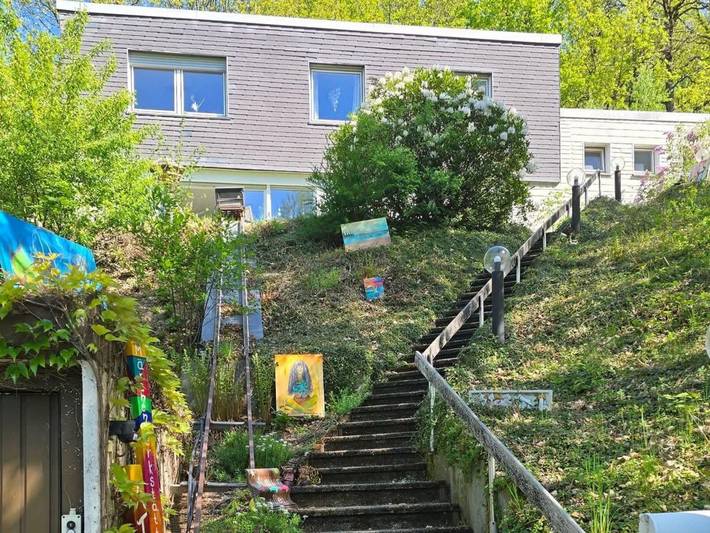 Ferienwohnung für 3 Personen, mit Terrasse und Garten