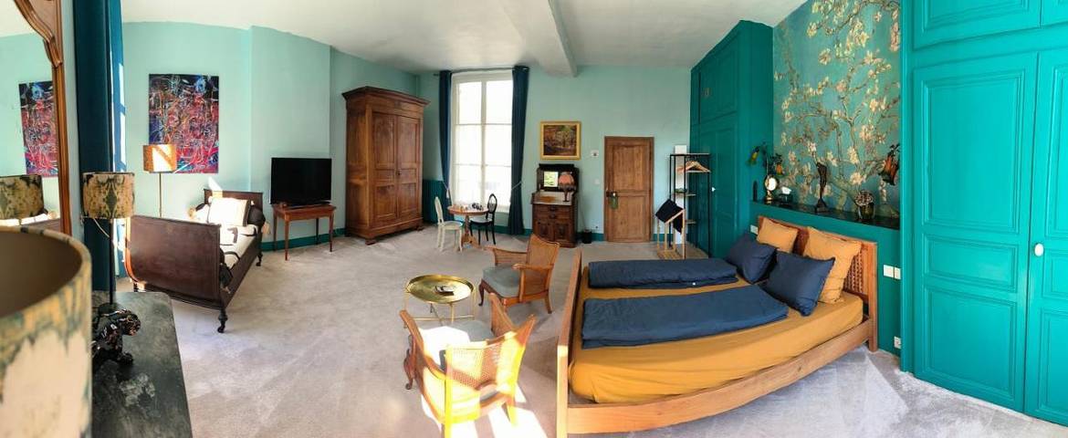 Chambre d’hôte pour 3 personnes, avec Terrasse ainsi que Jardin et Vue