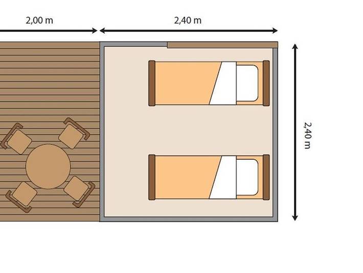 Location de vacances pour 2 personnes, avec bassin pour enfant à Laurac-en-Vivarais - 3