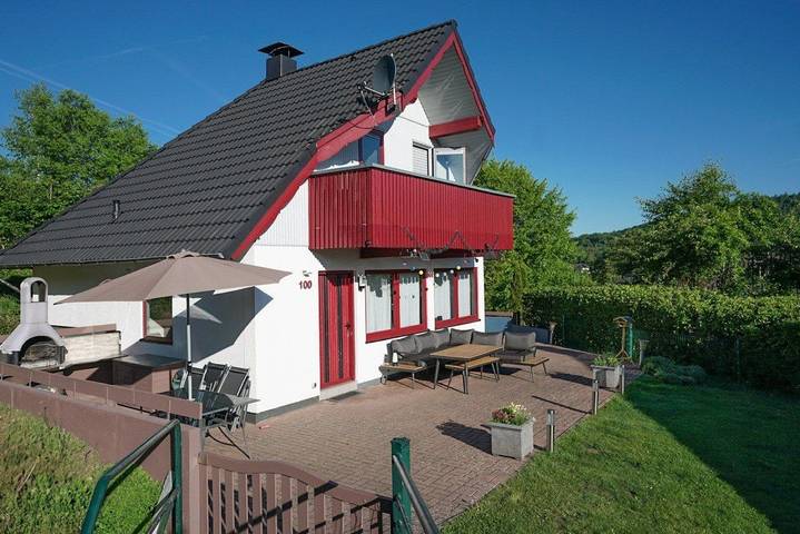 Maison de vacances pour 6 personnes, avec Balcon ainsi que Terrasse et Jardin