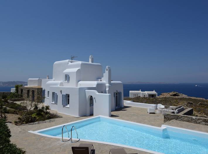 Villa per 10 persone, con balcone in Agios Stefanos