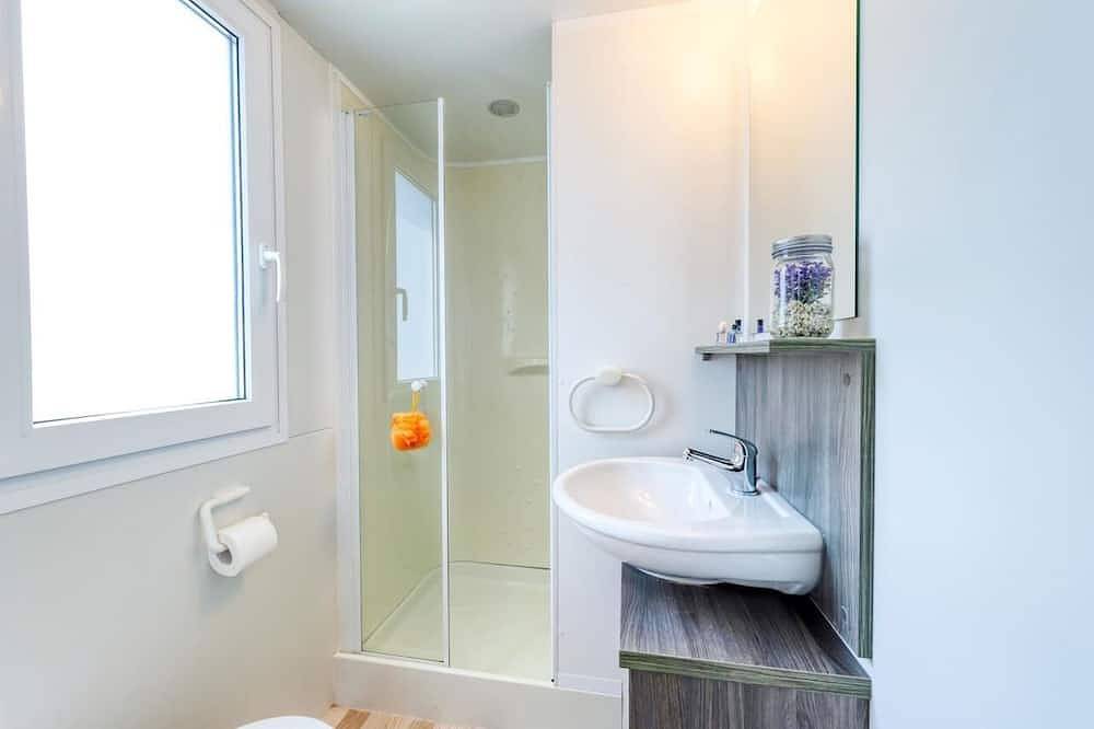 Feriendorf Benedetto Mobilehome Corallo Blue für 5 Personen in San Benedetto (Peschiera del Garda), Peschiera del Garda