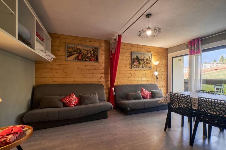 Estudio entero, Estudio 'Au Pieds Pistes Ski Collet' con balcón y Wi-Fi in Le Collet d'Allevard, Allevard