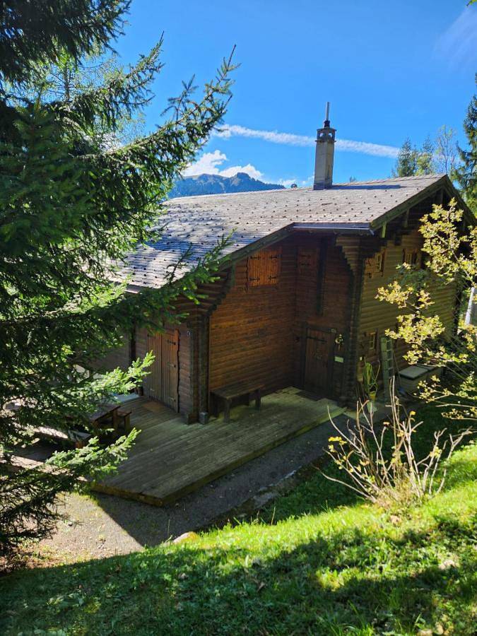 Chalet für 6 Personen, mit Balkon und Terrasse sowie Garten und Ausblick in Les Diablerets