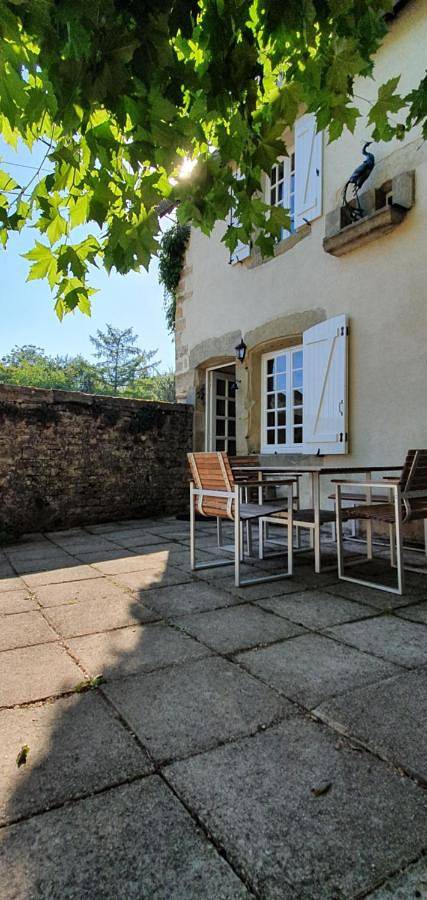 Maison de vacances pour 4 personnes, avec Terrasse et Jardin ainsi que Piscine et Vue