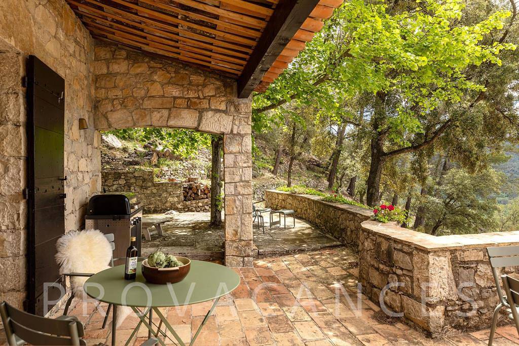 Stone house with view and pool in Bargemon in Bargemon, Draguignan region