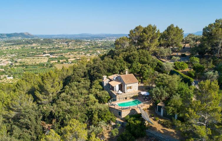 Rückzugsort am Meer mit Pool und Küche, 2 km von Mancor de la Vall entfernt in Selva, Mallorca Inselmitte