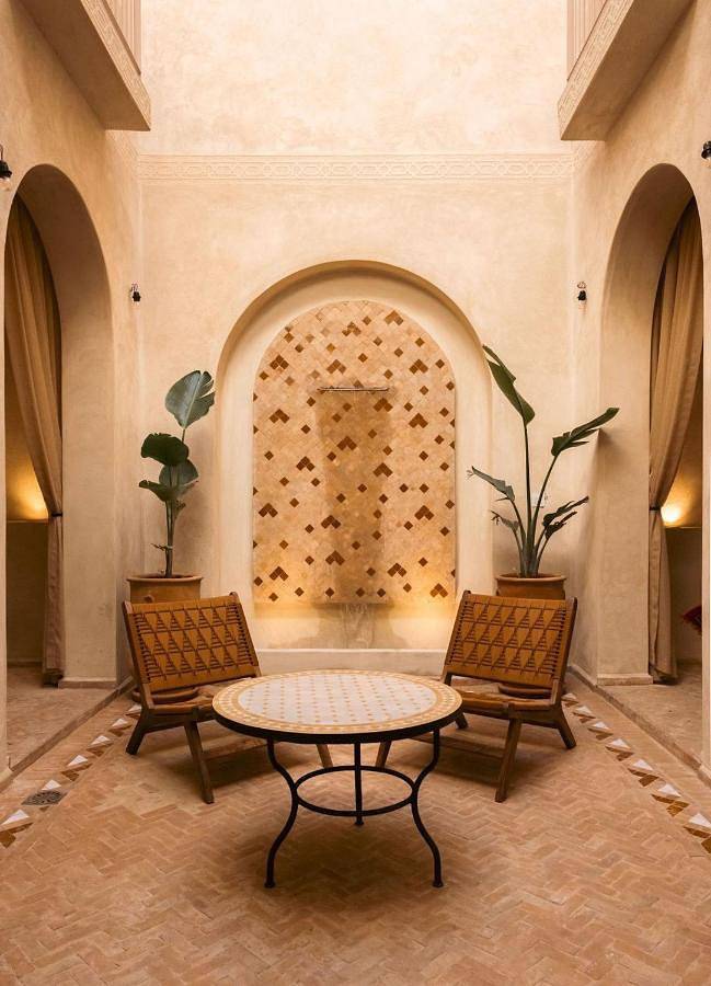 Maison de vacances pour 8 personnes, avec balcon et piscine à Marrakech